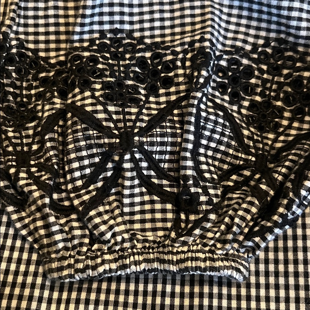 DAMSON MADDER Lois Double Collar Gingham Blouse UK size 10/US size 6 - Picture 13 of 13